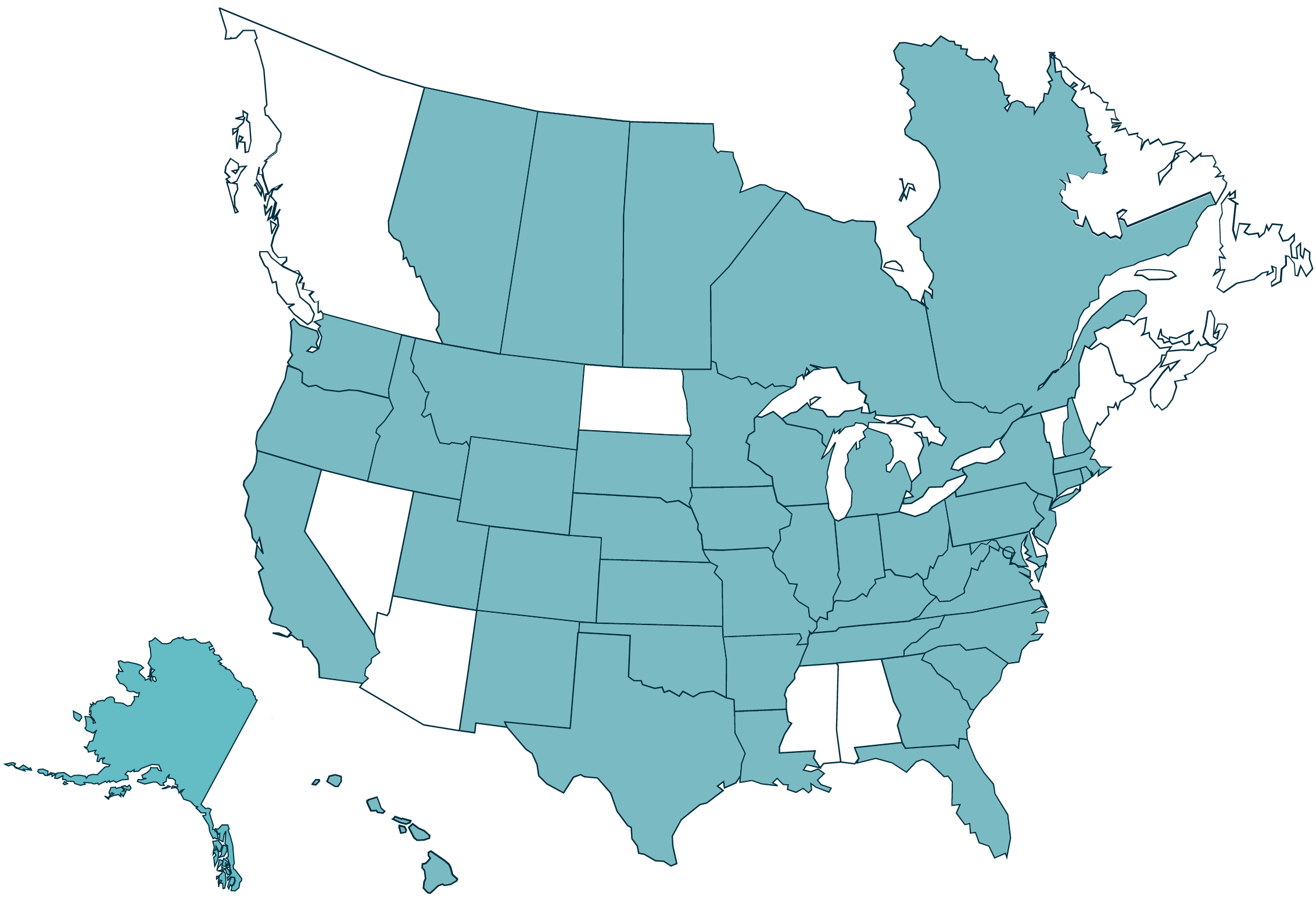 StoneSpot coverage across North America